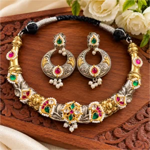 Elegant Durva Hasli Necklace for Women – Designer Traditional Fashion Jewelry