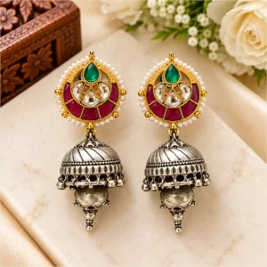 Elegant Jyot Jhumka Earrings for Women – Designer Traditional Fashion Jewelry