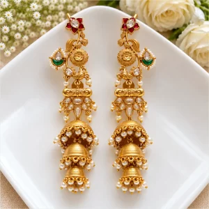 Kashmiri jumka earrings 1100