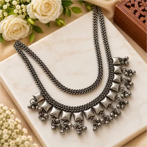 Veena double line necklace 1190